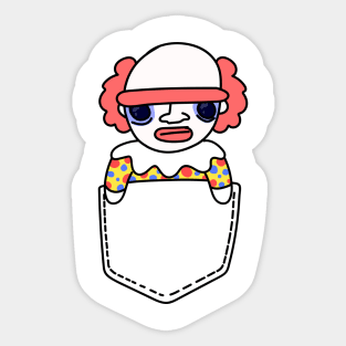 Pocket Clown Sticker